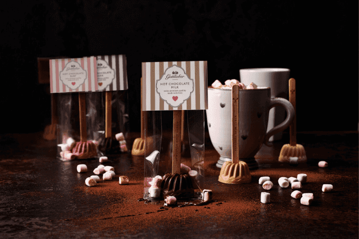 Verpackungen, gestaltet für Gottlieber Heisse Schokolade Sticks