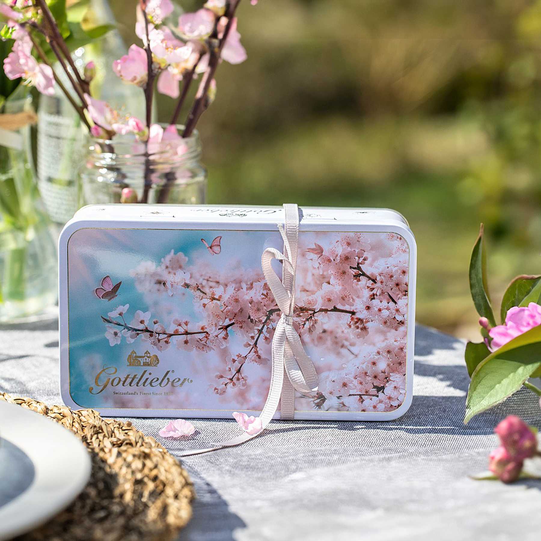 Gottlieber Frühlingsdose Kirschblüten