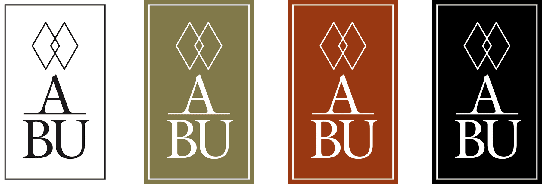 ABU Logos in vier Farben