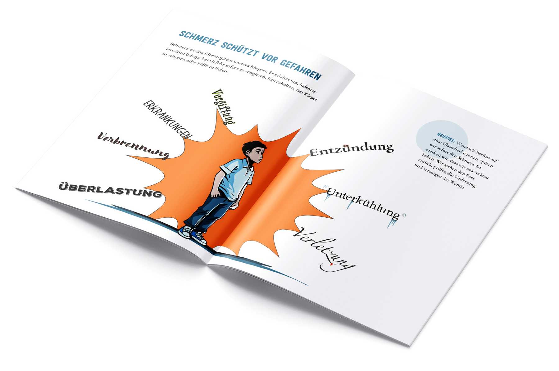 Brochure: Spread "Pain protects against danger"